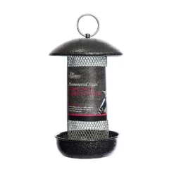 Tom Chambers Hammered Steel Sunflower Hearts Feeder