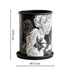 Kew Eclectic Orangery Noir Planter With Saucer 13cm -Westland || KOOPMAN || Felco Shop 1227769 3