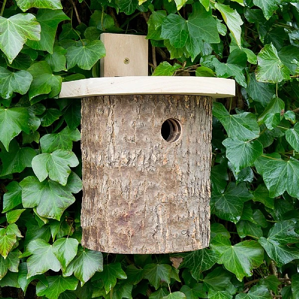 Wildlife World Natural Log Tit Nesting Box 2 Wildlife World Natural Log Tit Nesting Box - Image 2