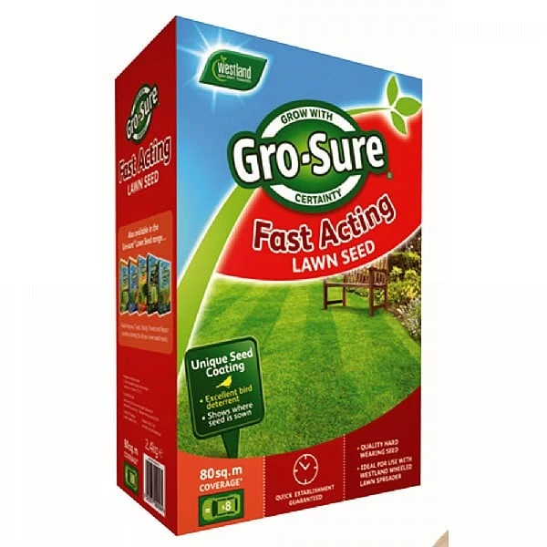 Westland Gro-Sure Fast Acting Lawn Seed 80m2 1 Westland Gro-Sure Fast Acting Lawn Seed 80m2