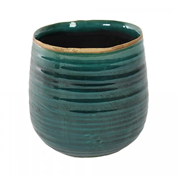 Ivyline Pot Como - Turquoise (Various Sizes) 2 Ivyline Pot Como - Turquoise (Various Sizes) - Image 2